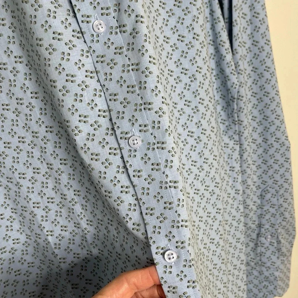 THOMAS DEAN BLUE DESIGN PERFORMANCE BUTTON DOWN S… - image 5